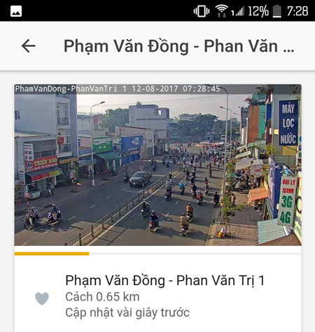 Xem trực tiếp từ camera giao thông tránh tắc đường ở Sài Gòn mọi lúc trên smartphone