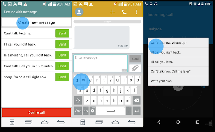 Làm cách nào để từ chối cuộc gọi bằng tin nhắn trên Android KitKat & Lollipop?