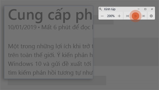 Sử dụng kính lúp để đọc văn bản dễ dàng hơn