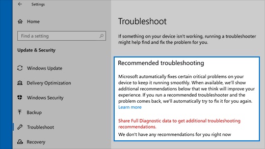Cho phép Microsoft giữ cho PC của bạn hoạt động trơn tru